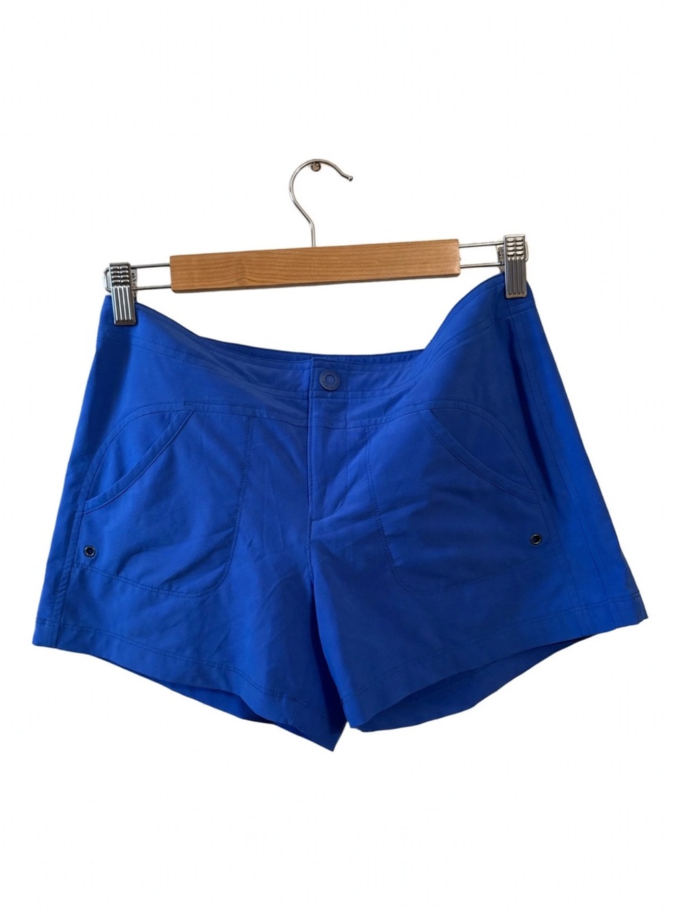 Athleta Cobalt Blue High-Waist Active Shorts- Size 2